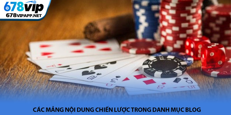 Các mảng nội dung chiến lược trong danh mục Blog
